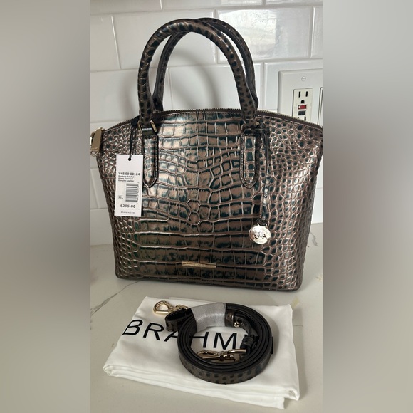 Brahmin Medium duxbury green assortment genuine leather - Picture 1 of 7
